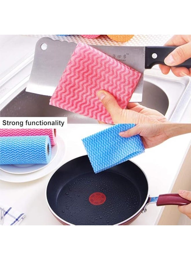 Multi Use Oil Tissue Paper Roll, household & Kitchen Towels,Disposable Cloth, Dish Cloth Towels Rags Kitchen Paper Towels, Wash - Image 5